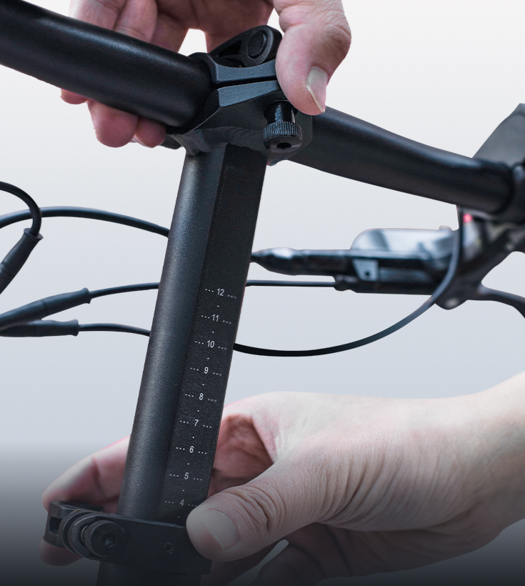 調整可能な人間工学ハンドルステム